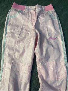Pink Racing Track Pants