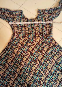 Beautiful Printed Anarkali Gown
