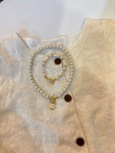 Og Elegant Pearl Necklace &amp; Bracelet Set