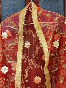 Beautiful Yellow Anarkali Suit Set