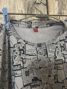 Newspaper Print Co-ord set
