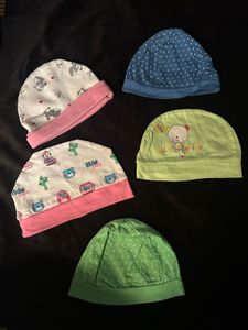 Baby Cap Bundle – 5 Pieces