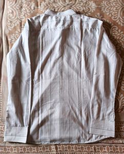 ✨ L Size Premium White Striped Shirt | Stylish