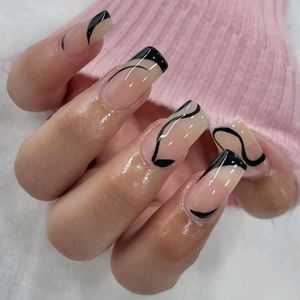 Elegant French Tip Press-On Nails