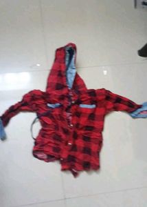 Red &amp; Black Checkered Top