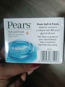 New Packed Pears Glycerine Soap With Mint Extract.