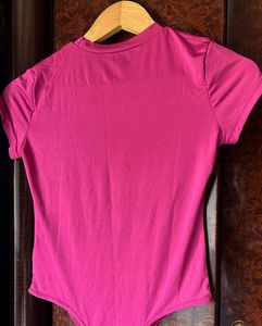 Hot Pink Short Sleeve Bodysuit