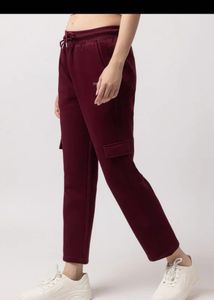 Maroon Cargo Sweatpants