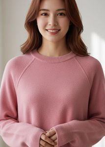 Elegant Pink Pullover Sweater