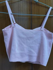 Cute Pink Bow Crop Top