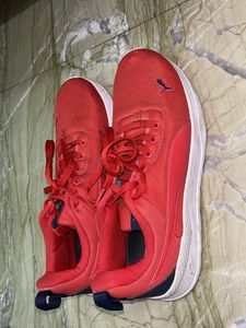 Puma Red Athletic Shoes