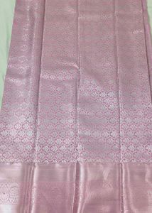 Elegant Pink Brocade Silk Saree