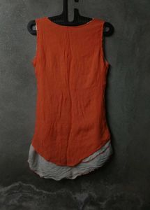 Y2k Floral Print Sleeveless Tunic