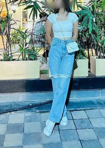 Stylish Ripped Wide Leg Jeans