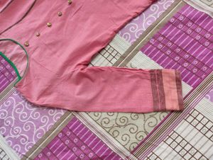 Pink Cotton Kurta