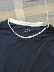 Men's Navy Blue Long Sleeve T-Shirt