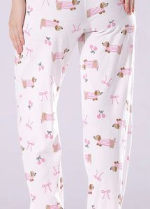 Cute Dog Print Pajama Set