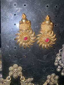 Set of 3 Traditional Indian Earrings