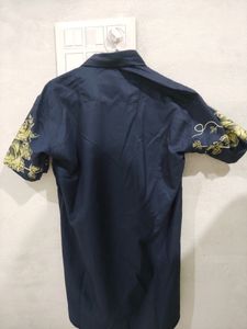 TrendyPrinted Half Sleeve Shirt