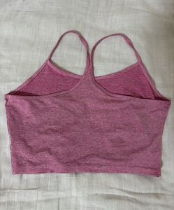 Pink Athletic Sports crop Top
