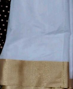 Elegant Off-White Saree
