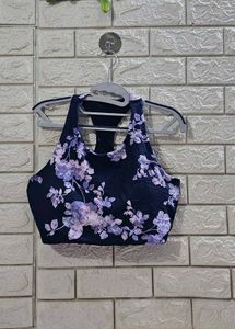 GapFit Blackout Floral Sports Bra