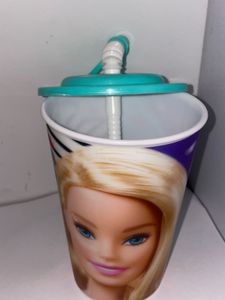 NEW Barbie Themed Sipper Cup with Straw.NOT USED