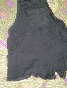Black Short Overalls