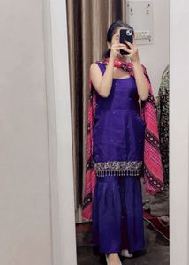 Beautiful Blue Kurta Set with Dupatta