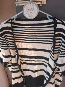 Striped Knit Cardigan
