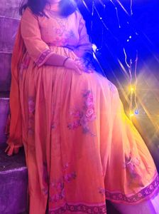 Beautiful Yellow Kurta with Floral Print