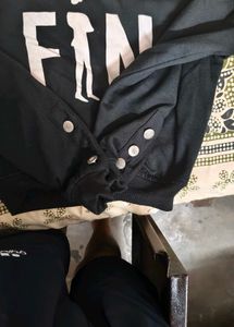 Black crop  Hoodie