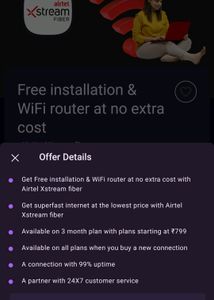 Airtel Free WiFi Connection