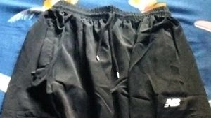 Men's Black Track Pants with White Stripes