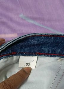 Blue Denim Capri Jeans