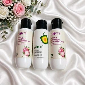 Plum Skincare and Haircare Combo Shampoo Hair Oil