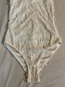 Sparkly White One-Piece