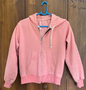Pink Zip-Up Hoodie