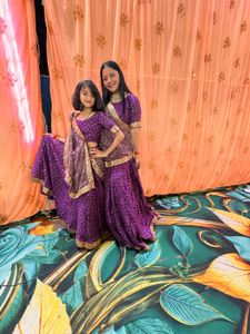 Matching Purple Lehenga Set