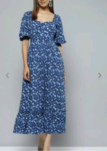 Femella Blue Floral Dress