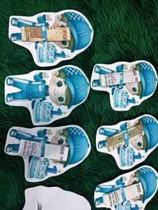 Cute 6  1st Birthday Card Holders