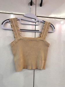 Cute Ribbed Tank Top with Bows