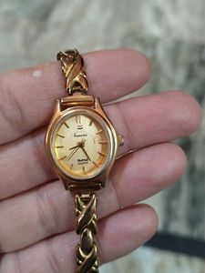 Elegant Gold Tone Swarna Watch