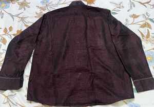 Summer Sale 🔥Elegant Deep Plum Silk Shirt