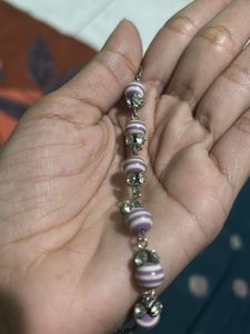 Beaded bracelet with Evil Eye Charm
