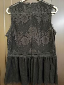 Elegant Lace Peplum Top