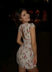 cherry Print Mini Dress