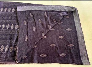 summer friendly Elegant Purple Printed Saree