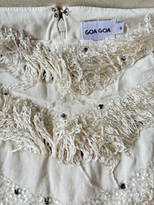 Boho Fringe Mini Skirt