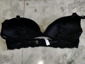 38C Black Cupped Non Wired Bra